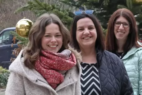 Sind ein eingeschworenes Team (von links): Marina Schwartz, Martina Kipper und Alexandra Hahn. 