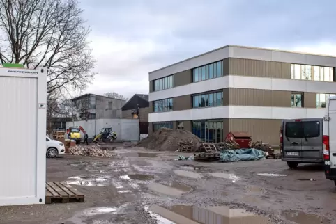 Die Bauarbeiten an der IGS laufen. 