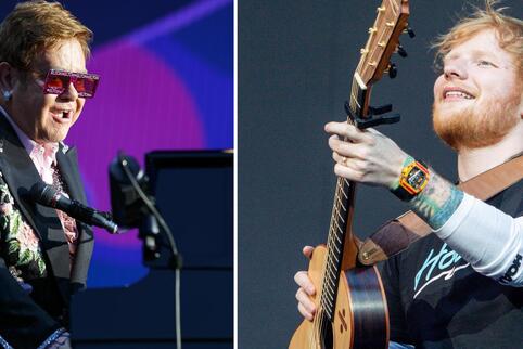 Machen gemeinsame Sache: Elton John und Ed Sheeran.