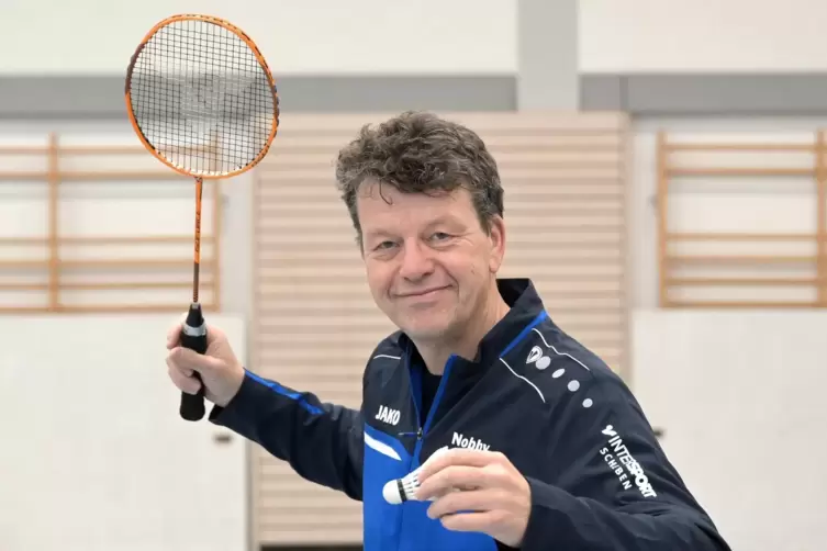 Träumt von der Bundesliga: Norbert Merckel, Pressesprecher des Badminton-Clubs Römerberg.