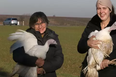 Margit und Lisa Günther arbeiten für mehr Tierwohl auf ihrem Klosterhof. 