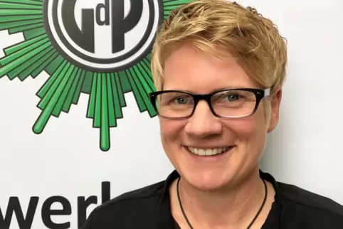 Sabrina Kunz, Landesvorsitzende der Gewerkschaft der Polizei Rheinland-Pfalz. 