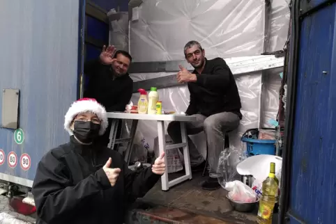Die Freude bei den Fernfahrern war groß. 