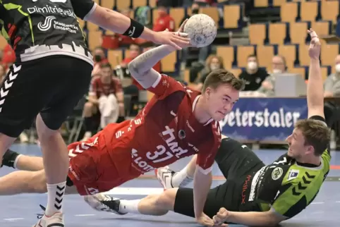 Hat einen eigenen Fanclub: Max Neuhaus, Spielmacher des Handball-Zweitligisten Eulen Ludwigshafen. 