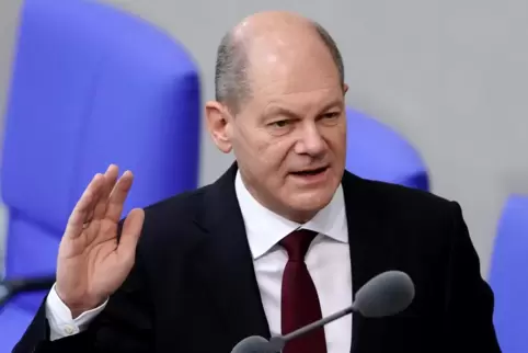 Am Ziel: Der neue Bundeskanzler Olaf Scholz legt am 8. Dezember seinen Amtseid ab. 