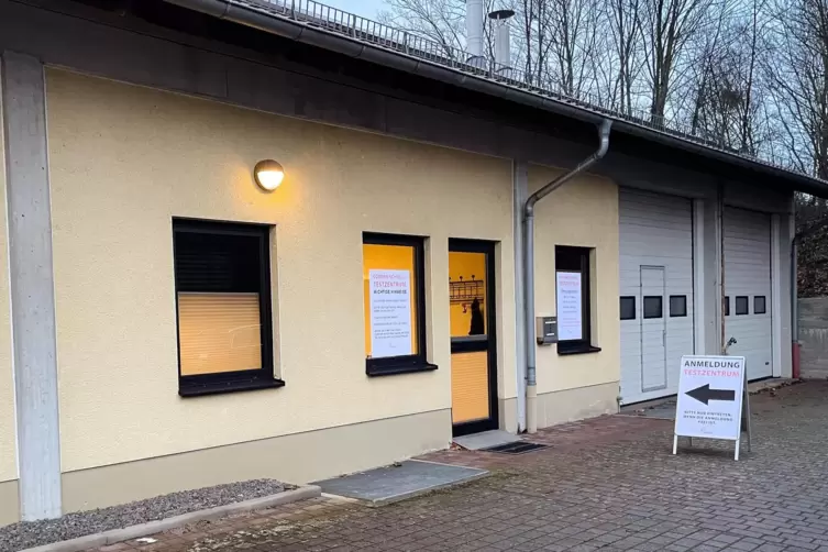 Das Testzentrum der Verbandsgemeinde Kirchheimbolanden in der Gasstraße in Kibo. 