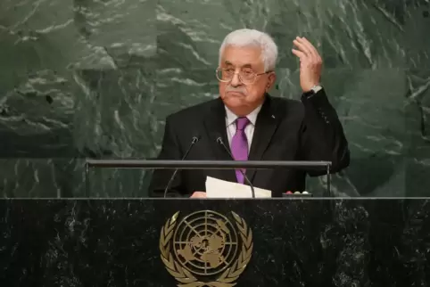 Mahmud Abbas ist seit 2004 der Anführer der Palästinenser (hier bei den Vereinten Nationen in New York). Die Macht muss er aber 