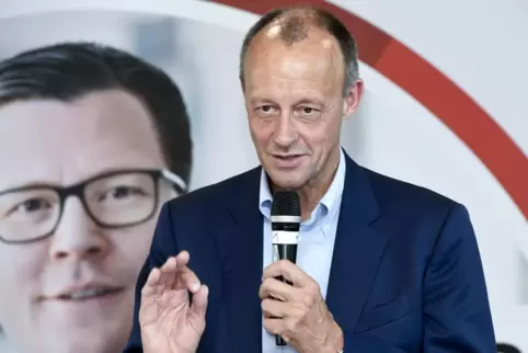 Der designierte CDU-Chef Friedrich Merz unterstützte den Kandidaten Kartes im Bundestagswahlkampf.