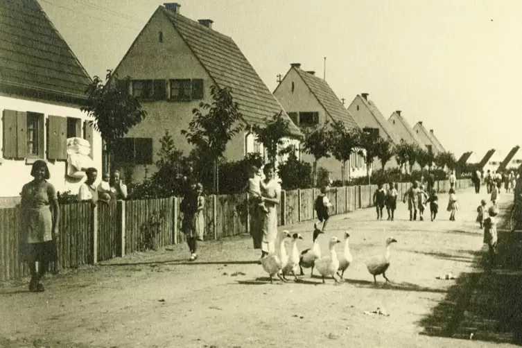 Ein Bild aus den Anfangstagen der Siedlung.
