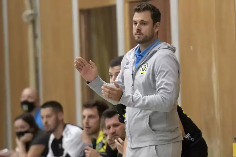 Andreas Reckenthäler, hier im Oktober 2020 als Trainer der VTV Mundenheim, ist nun Cheftrainer des Drittligisten TSG Haßloch.
