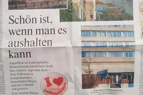Hier ein Auszug der FAZ-Seite über Ludwigshafen vom 30. Dezember unter dem Ressorttitel „Reiseblatt“.
