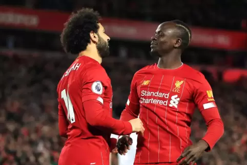 Zwei der Topstars beim Afrika-Cup: der Ägypter Mo Salah (links) und der Senegalese Sadio Mané vom FC Liverpool. 