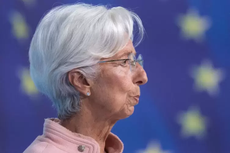 EZB-Präsidentin Christine Lagarde hält eine Leitzinserhöhung 2022 für „sehr unwahrscheinlich“. 