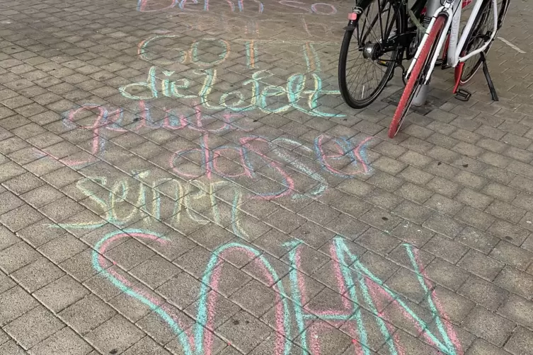 Aus dem Johannes-Evangelium: Botschaft am Bahnhof.: 