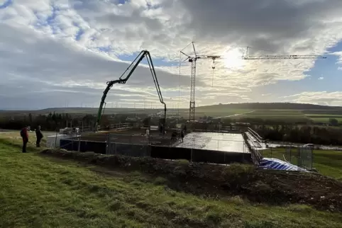 Das aktuelle Großprojekt in der VG ist die Re(b)fugium-Baustelle bei Albisheim.
