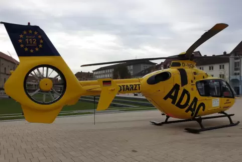 Mit einem Rettungshubschrauber wurde das Kind am Dienstag in eine Klinik geflogen 