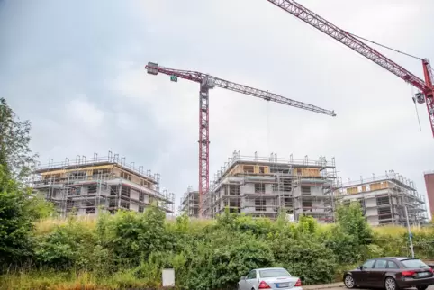 Auf dem Fasanerie-Plateau entstanden 2019 diese Wohnblocks: Die Wohnungen gehören ins höhere Preissegment. 