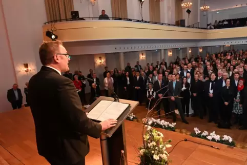 Einen Neujahrsempfang wie 2020 in der Festhalle kann es auch 2022 nicht geben. Die Pandemie verhindert es.