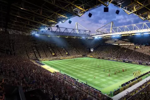 Derzeit nur digital möglich: volle Fußballstadien.