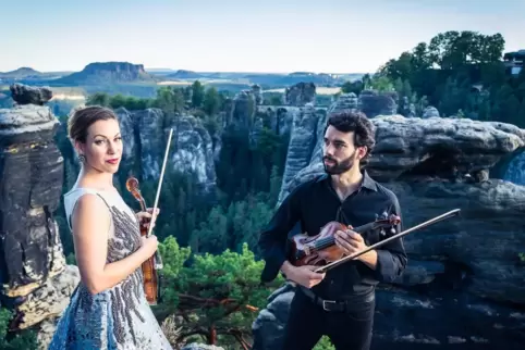 Bringen ihre neue Platte mit: The Twiolins, Marie-Luise Dingler und ihr Bruder Christoph.