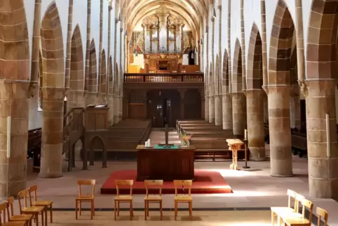 Die Feier ist in der Landauer Stiftskirche. 