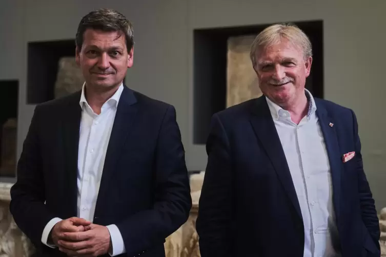 Partei- und Fraktionskollegen: Christian Baldauf (links) und Michael Wagner.
