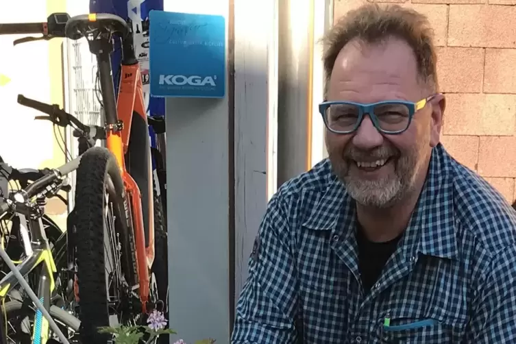 Fahrradhändler in der Gilgenstraße: Thomas Knerr. 