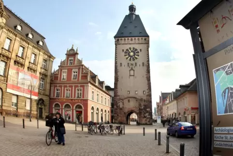 Mitten in Speyer: der Postplatz. 