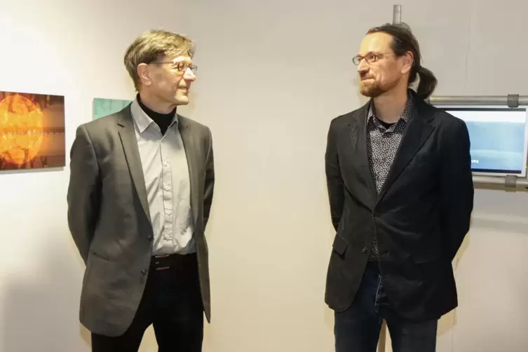 Bernd Decker und Ingo Bracke, K&uuml;nstler der neuen Sonderschau.