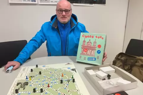 Mit dem „Chaos“-Spiel: Michael Rödelsperger.