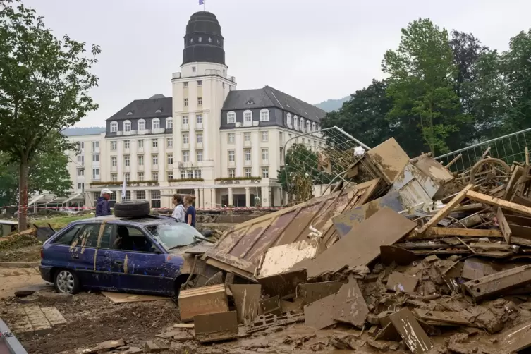 Bad Neuenahr im Juli 2021: Dort waren Steffen Andres und seine Kameraden aus dem Landkreis Germersheim nach der Flutkatastrophe 