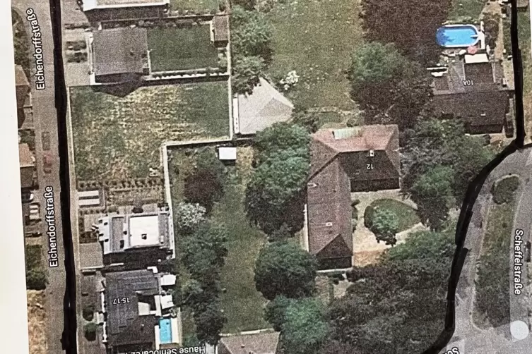 Das Just-Gel&auml;nde in Kandel, von oben betrachtet. 