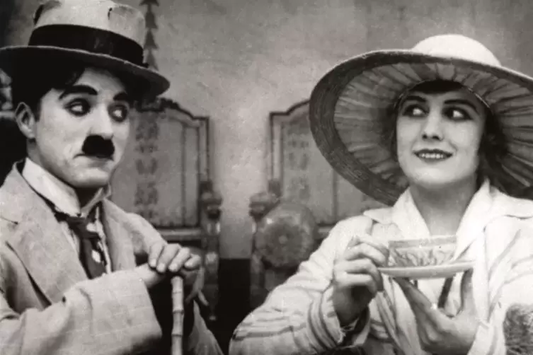 Szene aus „The Cure“ mit Charlie Chaplin. 