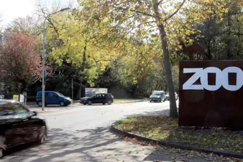 Die Hindenburgstraße verläuft beim Zoo. 