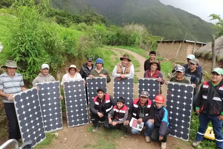 Gut angekommen: Solarmodule in Bolivien.