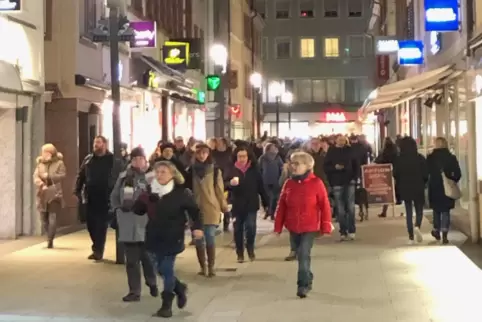 Das Bild zeigt die unangemeldete Kundgebung am Montag, 10. Januar. 
