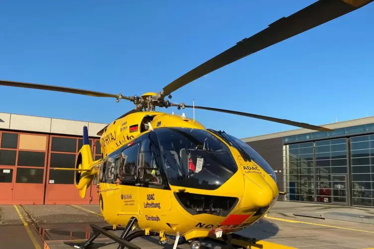 An der BG stationiert: &bdquo;Covid-Hubschrauber&ldquo; Christoph 112.