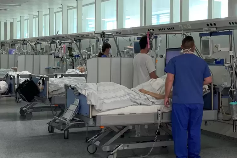 Der Aufwachraum der Ludwigshafener BG Klinik.