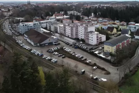 Das Areal um den Aldi in der Annweilerstraße.
