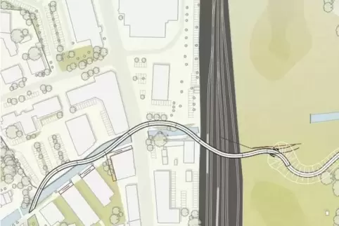 So etwa soll die Brücke an der Queich verlaufen. 