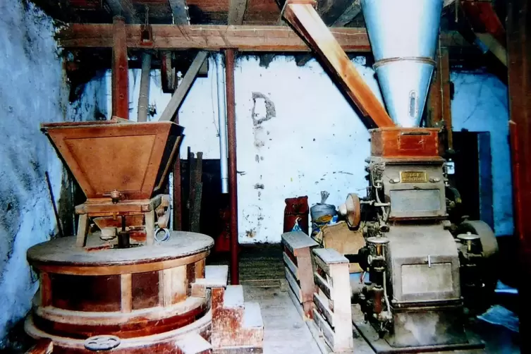 Das M&uuml;hleninnere im Jahr 1952.