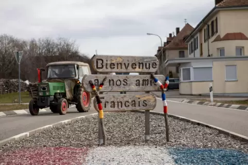 Der deutsch-französische Grenzübergang bei Kröppen war im Frühjahr 2020 wegen Corona vorübergehend geschlossen. 