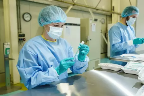 Ein Blick ins Impfzentrum des Chemiekonzerns.