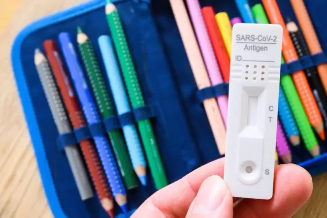 Alltag: Schnelltests an Schulen.