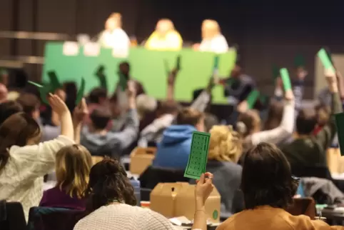 Die Jugendorganisationen – hier die Grüne Jugend bei ihrem Bundeskongress – verstehen sich gerne als treibende Kraft in der Part