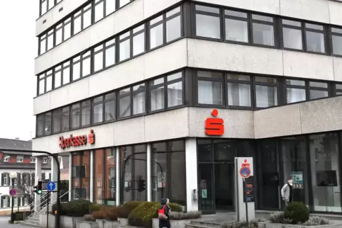 Die Sparkasse in Bad Dürkheim. 