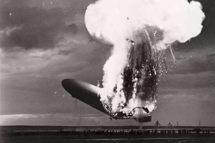 Der nach Hindenburg benannte Zeppelin verunglückte am 6. Mai 1937 in Lakehurst/USA. 