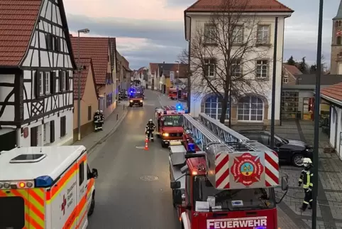 Löscharbeiten am ZAS am 29. Dezember. 
