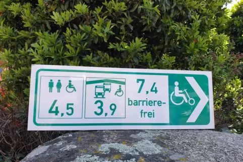 So soll die Beschilderung der barrierefreien Radwege aussehen. 