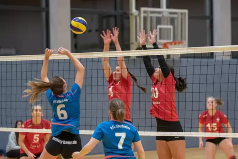 Aktivposten: Jasmin Heinrich (links) und Eva Kettenbach, hier in einem vorherigen Heimspiel.